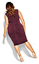 Sexy Drape Dress - bordeaux