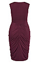 Sexy Drape Dress - bordeaux