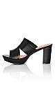 Plus Size Remy Mule - black