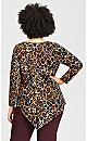 Plus Size Erica Top - leopard