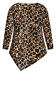 Plus Size Erica Top - leopard