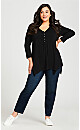 Plus Size Valerie Top - black