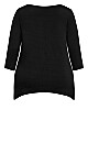 Plus Size Valerie Top - black