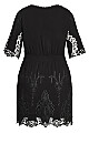 Lust Crochet Dress - black