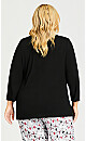 Plus Size Falala Sleep Top - black