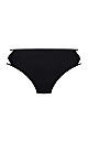 Plus Size Basic Comfort Hi Cut Microfiber Black Brief Panty