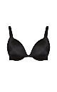 Plus Size Basic Plunge Bra - black