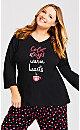 Plus Size Cold Days Top - black