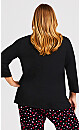 Plus Size Cold Days Top - black