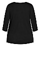 Plus Size Cold Days Top - black