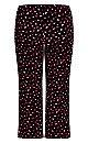 Plus Size Mini Heart Full Length Pant - black