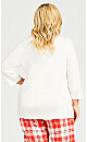 Plus Size Robin Sleep Top - cream