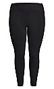 Plus Size Ponte Pull-On Pant Black - petite