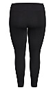 Plus Size Ponte Pull-On Pant Black - petite