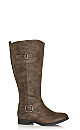 Plus Size Tall Riding Boot - taupe