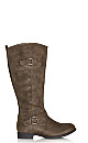 Plus Size Tall Riding Boot - taupe