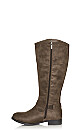 Plus Size Tall Riding Boot - taupe