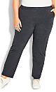 Plus Size Active Pocket Pant Charcoal tall