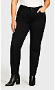 Plus Size Butter Denim Skinny Jean Black - average