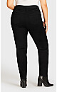 Plus Size Butter Denim Skinny Jean Black - average