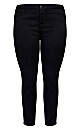 Plus Size Butter Denim Skinny Jean Black - average