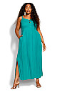 Riviera Maxi Dress - aqua