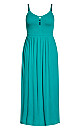 Riviera Maxi Dress - aqua