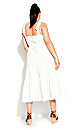 Denim Thrills Maxi Dress - ivory