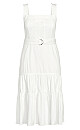 Denim Thrills Maxi Dress - ivory