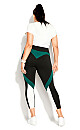 Splice 7/8 Legging - sea green