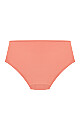 Plus Size Fashion Microfiber Hi Cut Brief - rose