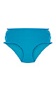 Plus Size Fashion Microfiber Hi Cut Brief - teal