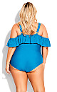 Plus Size Ruffle 1 Piece - teal