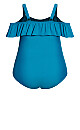 Plus Size Ruffle 1 Piece - teal