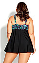 Plus Size Swim Dress Emp Print