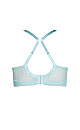 Wire Free Lace Bra - powder blue