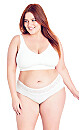 Wire Free Soft Cup Bra - white