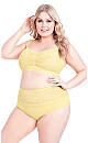 Cotton Hi Waist Brief - primrose