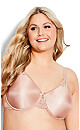 Plus Size Minimizer Underwire Bra - beige