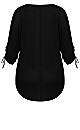 Soft Drawstring Top - black