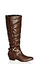 Rialta Knee Boot - chocolate