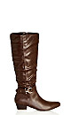 Rialta Knee Boot - chocolate