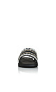 WIDE FIT Stripe Weave Slide - black