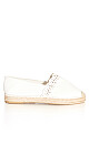 EXTRA WIDE FIT Laser Cut Espadrille - white