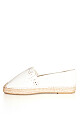 EXTRA WIDE FIT Laser Cut Espadrille - white