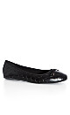 WIDE FIT Weave Ballet Flat - black