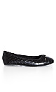 WIDE FIT Weave Ballet Flat - black