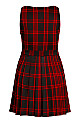 Pinafore Check Dress - red