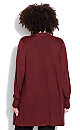 Plus Size Corina Cardigan - plum