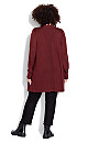 Plus Size Corina Cardigan - plum